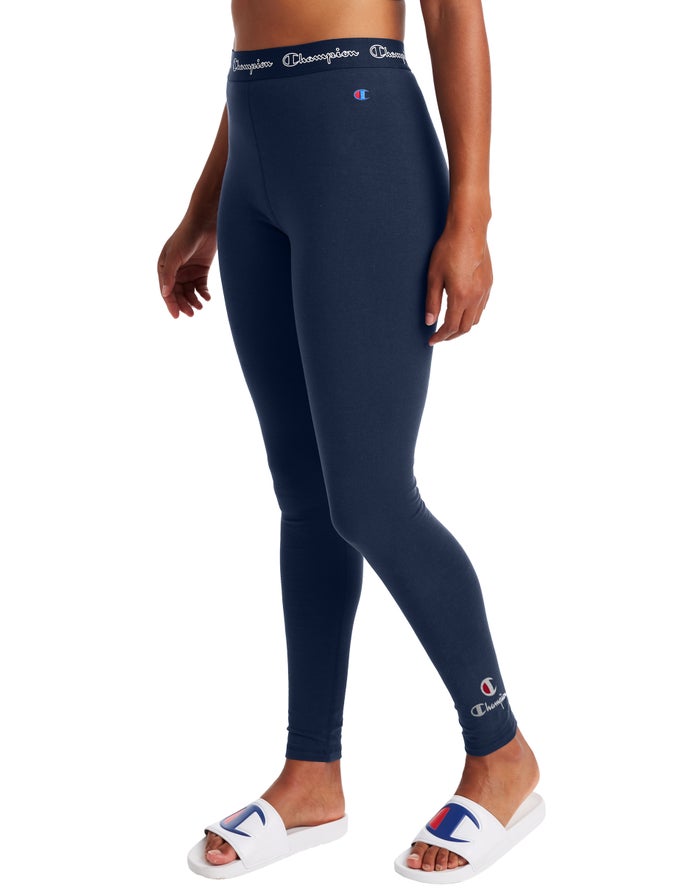 Champion Legging Dames - Donkerblauw - Authentic ( 032148-ZPM )